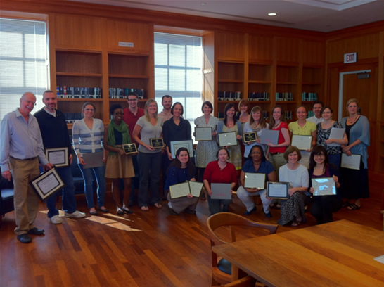 Picture of all faculty and student award winners