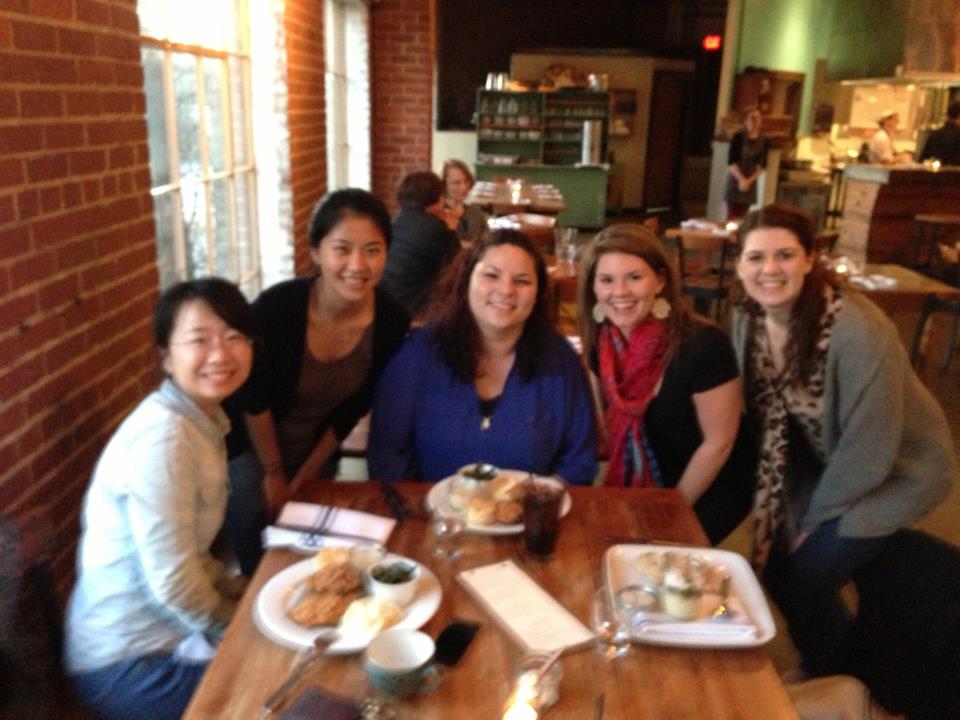 Graduate students out to eat together