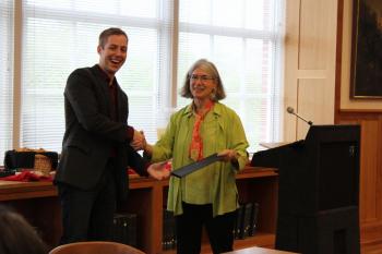 Grad student Matt Meisel Receives an award