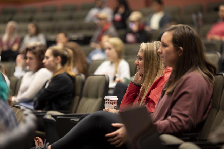 Students in a psychology class