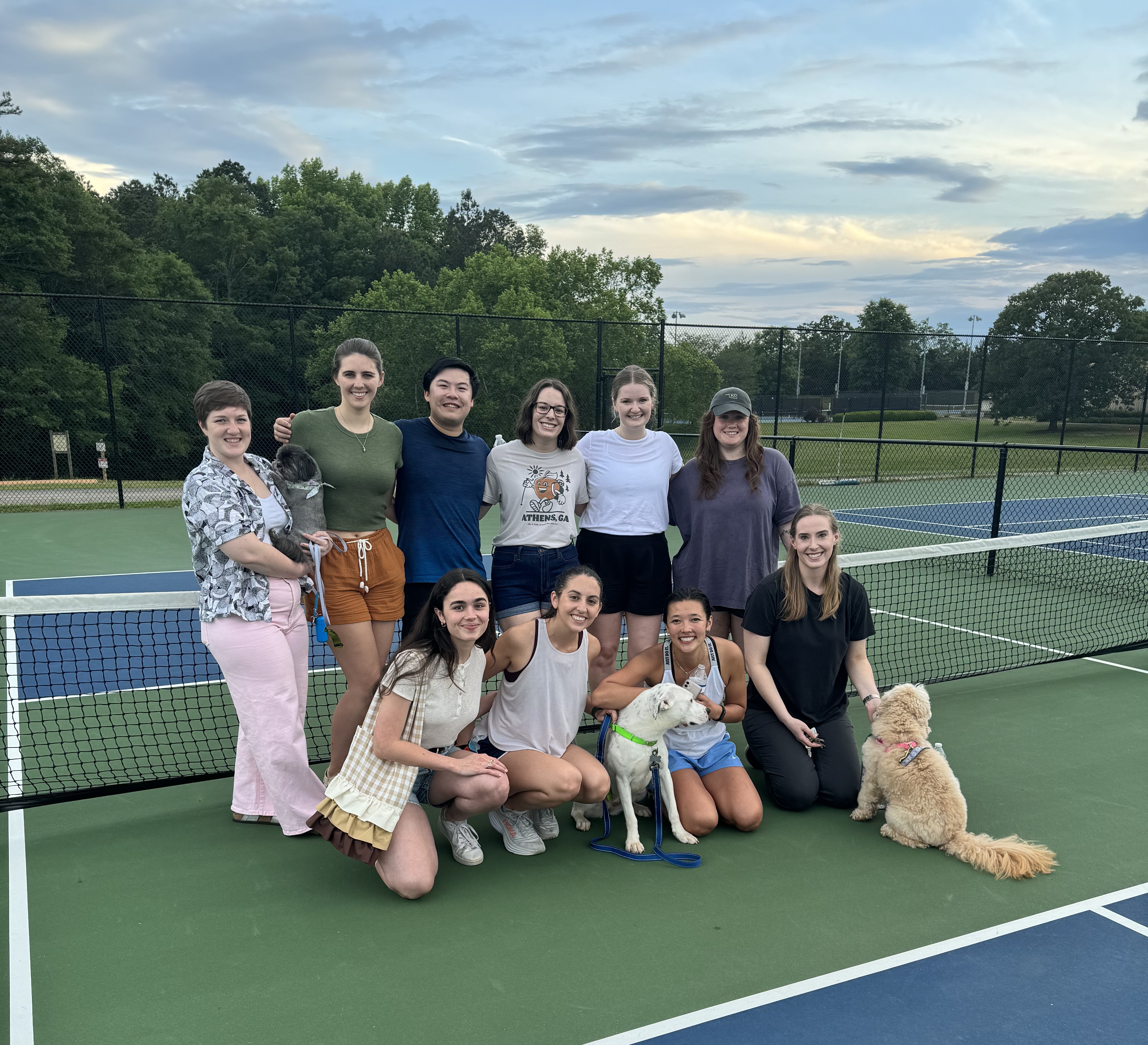 I-O Group playing Pickleball