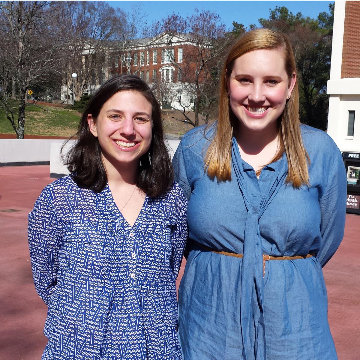 Molly Davis and Anna Hulett