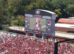 Professor Eby on the UGA Football Scoreboard